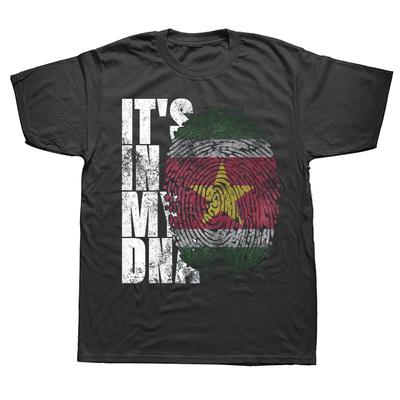 It's In My DNA Suriname Surinamese Flag T Shirts Summer Graphic Streetwear Short Sleeve Birthday Gifts T-shirt Unisex Clothing