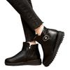 Winter leather velvet warm cotton shoes casual outdoor snow boots cotton shoes