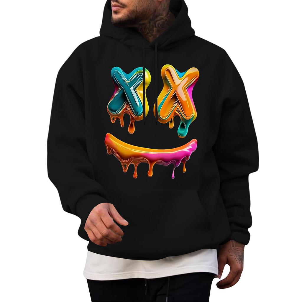 Men's Casual Hoodie Fashion  Sweatshirt With Hood Leisure Tops Teenager Streetwear Fashion Long Sleeve Shirt Warm