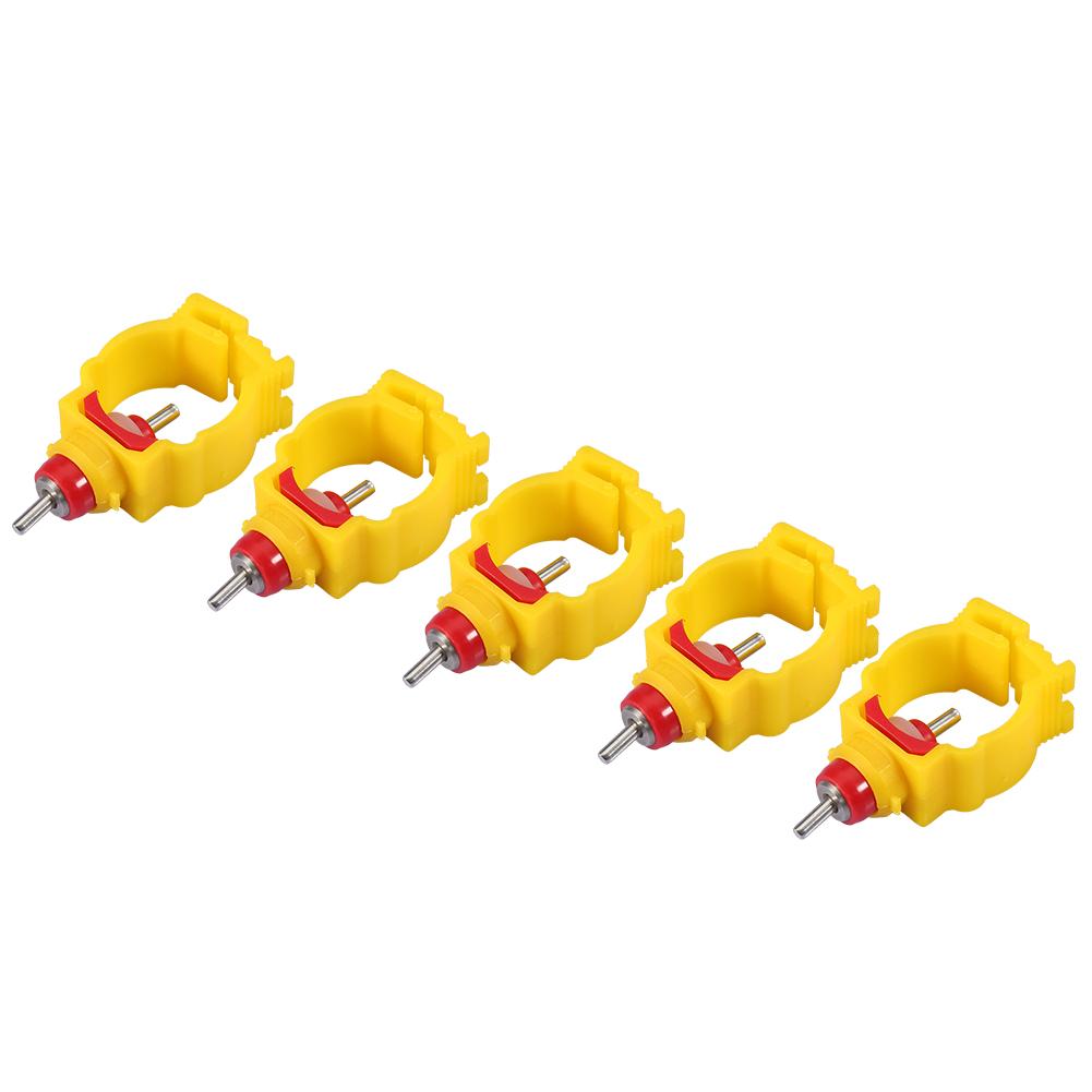 20pcs/pack Automatic Chicken Feeder Nipples   Poultry Water Drinking Dispenser for 20mm Pipe
