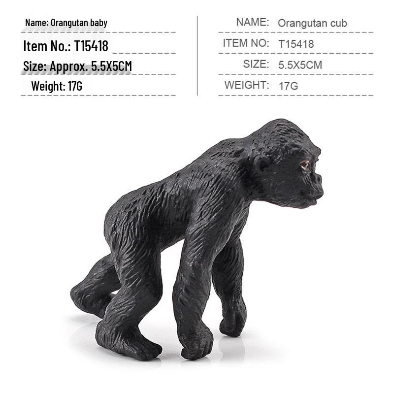 Miniature Animal Model Ornaments: Brown Bear, White-tailed Deer, Anteater, Kangaroo, Koala, Squirrel