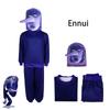 Costume Cosplay Personaggio Joy Inside Out 2 Cartone Animato Anime Set di Vestiti per Bambini e Bambine con Maschera Festa di Halloween Compleanno Tuta Cosplay Set