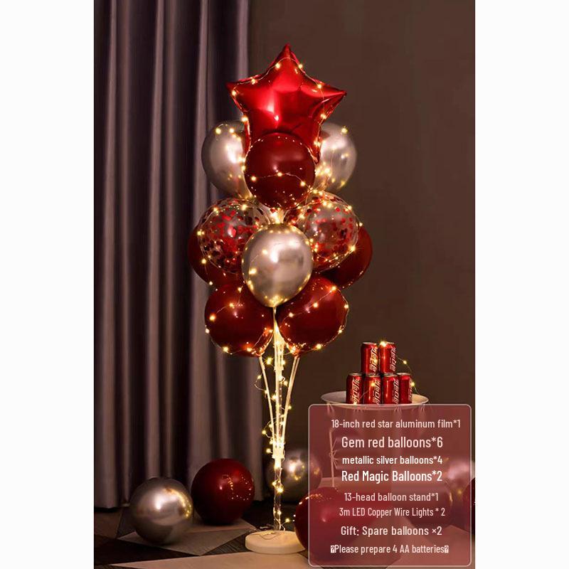 Luminous Balloon Floor Stand for Events: Birthday, Wedding, Anniversary, Party, and More.