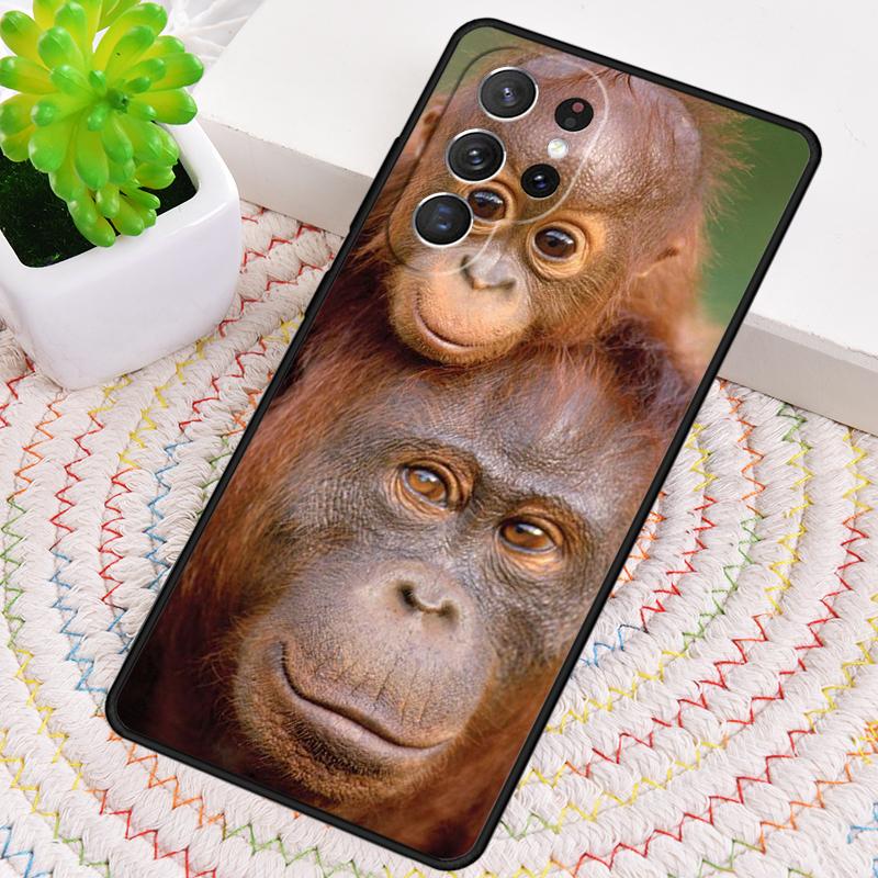 CUTE ORANGUTAN monkey BABY 1 Phone Case for Samsung Galaxy note 10 pro S26 Ultra S23 S24 FE S25 S21 S22 PLUS shockproof Cove