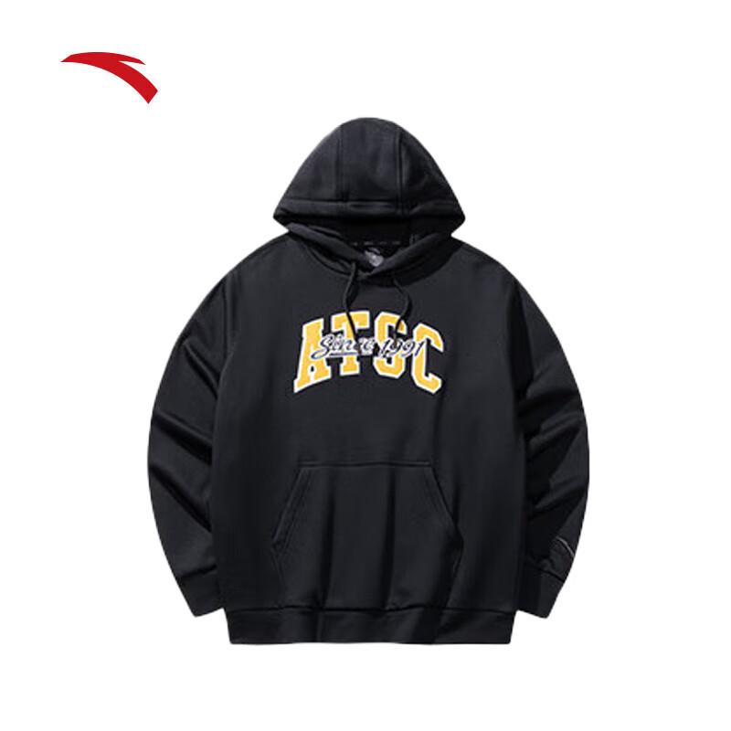 Anta Men s Letter Print Hooded Sweatshirt M