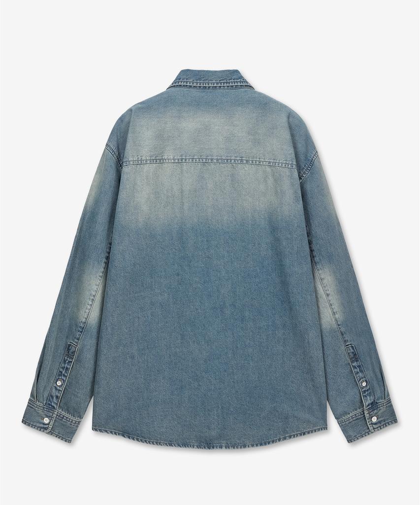 Tienjiti Oversize Denim Shirts (Vintage Blue) Tnsh6E105B2