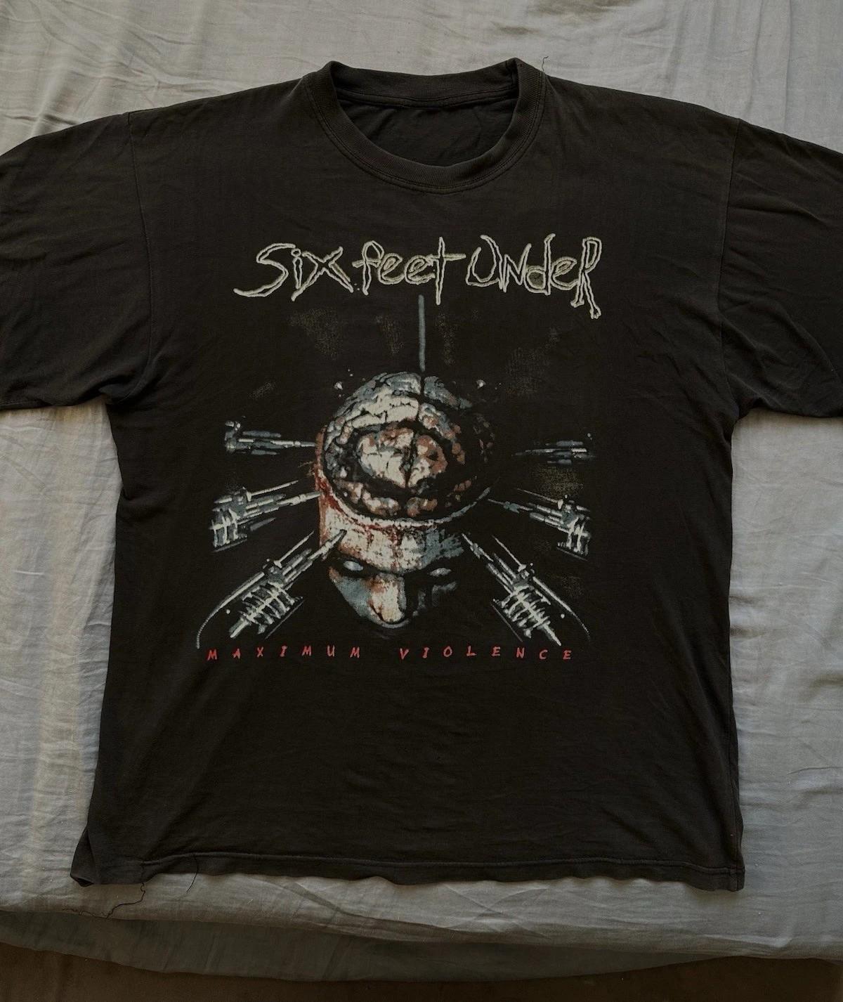 Vintage six feet under maximum violence Gift For Fans Unisex S-5XL Shirt MK146 M