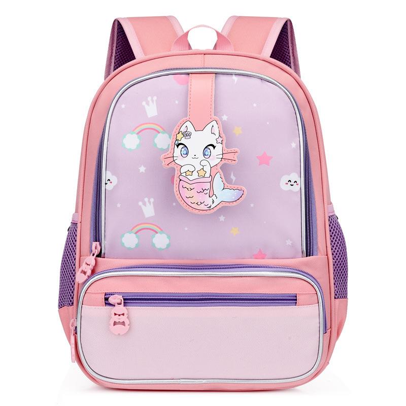 

School bag first grade men s casual cartoon backpack new children s backpack світло-рожевий колір