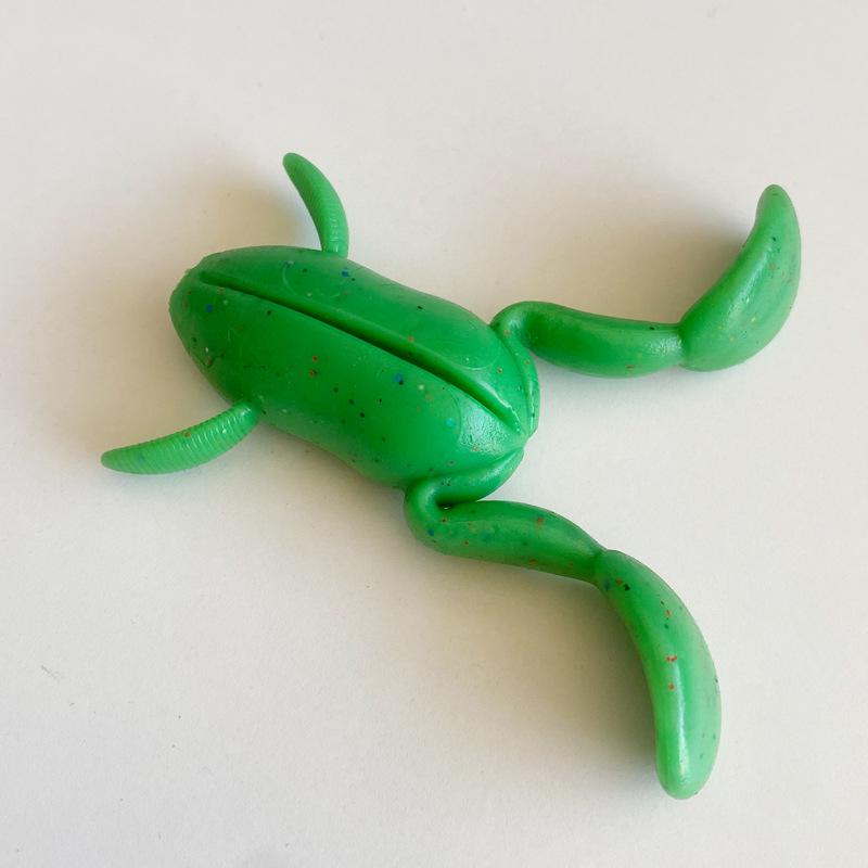 Black Fish Lure: Floating Soft Bait - Imitation Mandarin Fish & Frog for Long Cast Wild Fishing