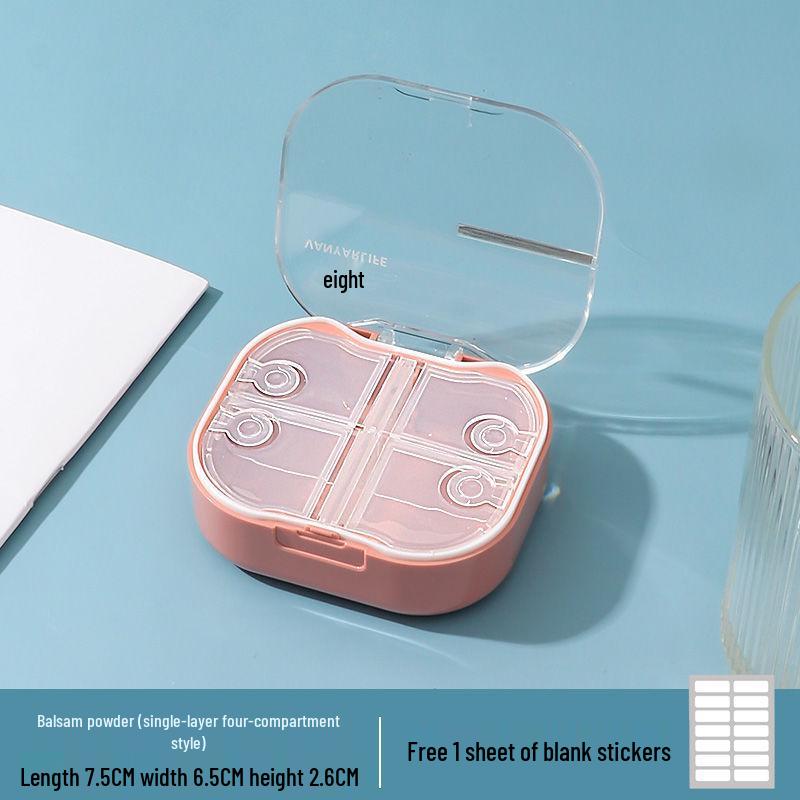 Compact, Moisture-Proof Pill Box for Daily Medication - 3 Times a Day, 7-Day Organizer
