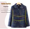 Grandma's High-End Autumn Wool Coat for Women, Turn-Down Collar, Perfect for Elderly and Middle-Aged Mothers