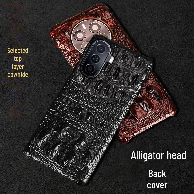 Huawei Enjoy 60/50Pro Crocodile Skull Leather Case, Half Coverage, for Enjoy 20Plus