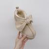 Women's Winter Bow-Head Cotton Slippers, Outdoor Velvet Thick-Soled Snow Boots.