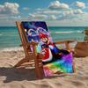 Ultra-Soft Beach Towel with Mario Theme,Ideal for Pool - Camping, Diving - Perfect Travel Essential, Vibrant Beach Towel.