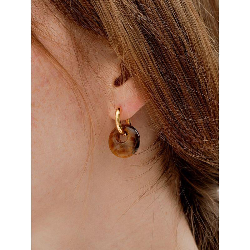 Retro Style Natural Red round Peace Buckle Tigereye Tiger s Eye