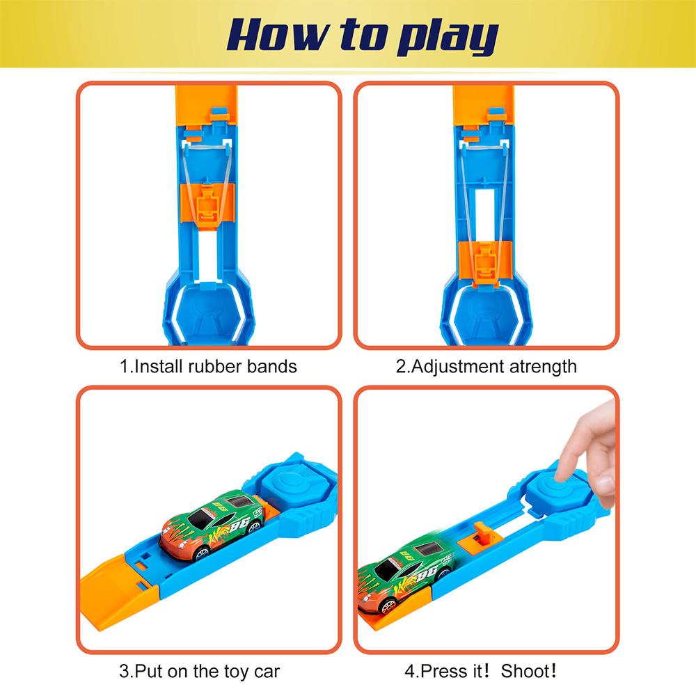 Mini Metallbahn-Starter, Wettbewerbs-Rennspiel zur Entwicklung feinmotorischer Fähigkeiten, Bestes Weihnachts-Geburtstagsgeschenk für Jungen Kinder