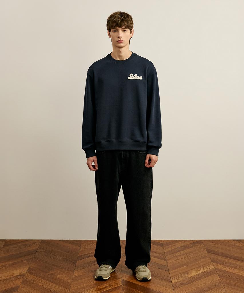 Felpa SATUR Lugo Piccola Blu Navy