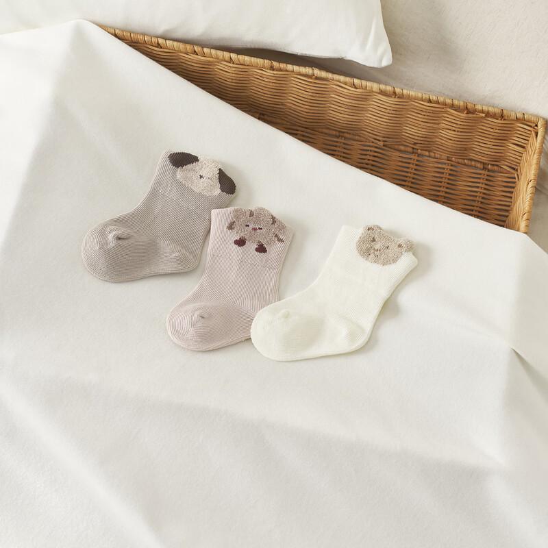 TONGTAI Seamless Baby Mid-Calf Socks for Boys & Girls
