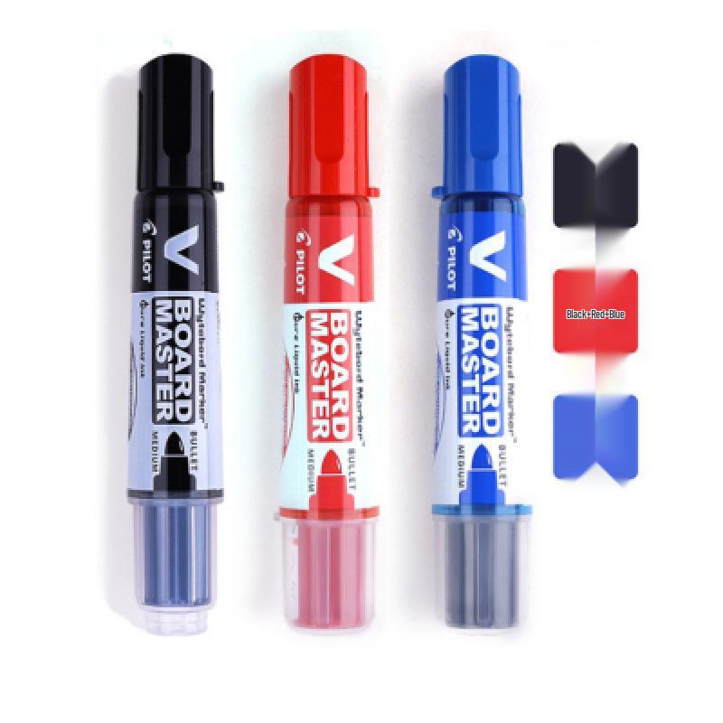 PILOT Hyaku Raku Raderbar Whiteboardpenna, Stor Kapacitet, Utbytbar Spets