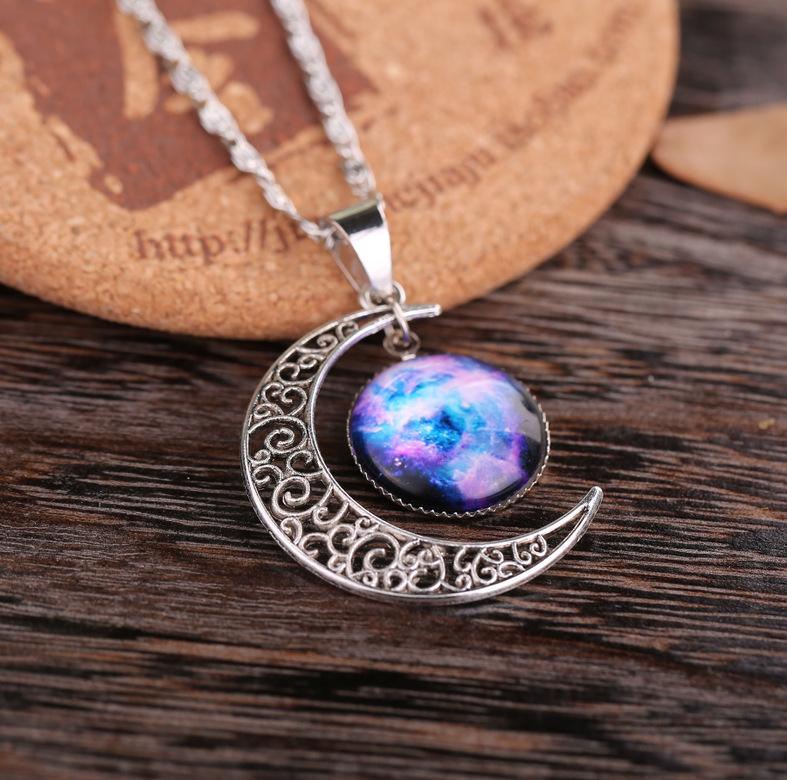Direct Necklace Star Moon Necklace Time Gem Star Necklace X002
