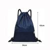 Sport 5 Colors Drawstring Pocket Simple Backpack Men's and Women's Fitness Backpack Lightweight Basketball Bag Oxford Zipper Bag