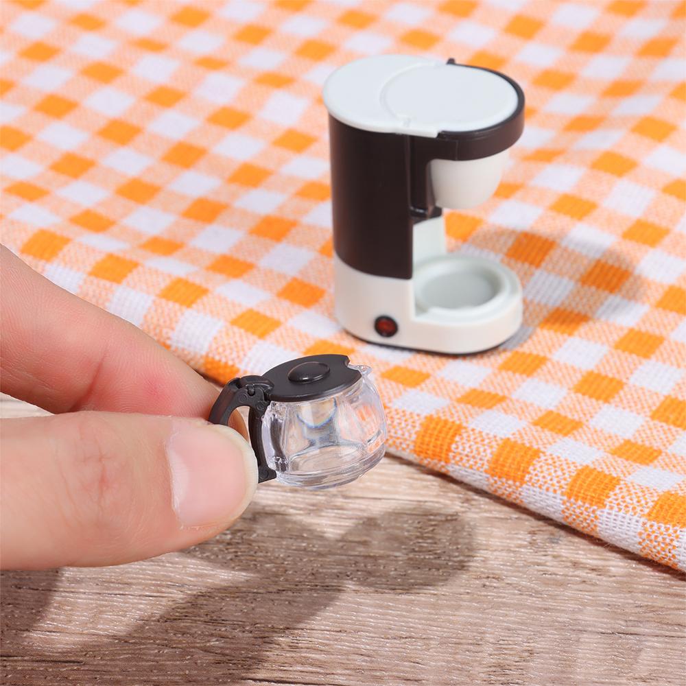 Cup 1:12 Dollhouse Coffee Maker Kitchen Furniture Coffee Pot Doll House Miniature Accessories