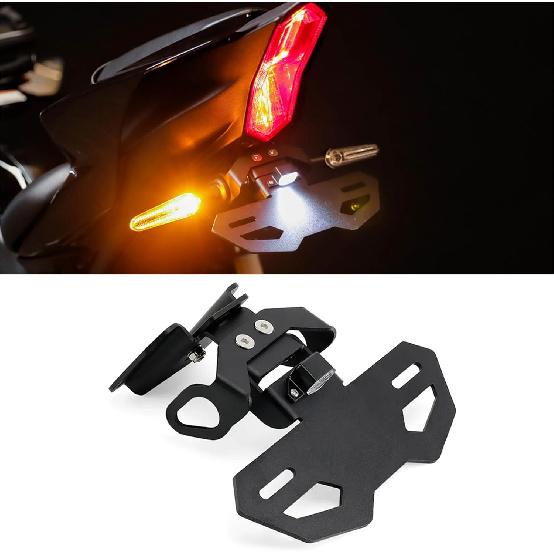

For YZF MT07 FZ07 YZFR7 mt07 fz07 yzfr7 MT 07 YZF R7 2024 Motorcycle License Plate Holder Tail Tidy Turn Signal Light LED Accessories Frame LED Signals Light