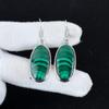 Natürliche Malachit Edelstein Antike Ohrringe 925 Sterling Silber Ohrringe, Boho Silber Schmuck Ohrhänger, Geschenke zum Geburtstag Geschenke für Sie