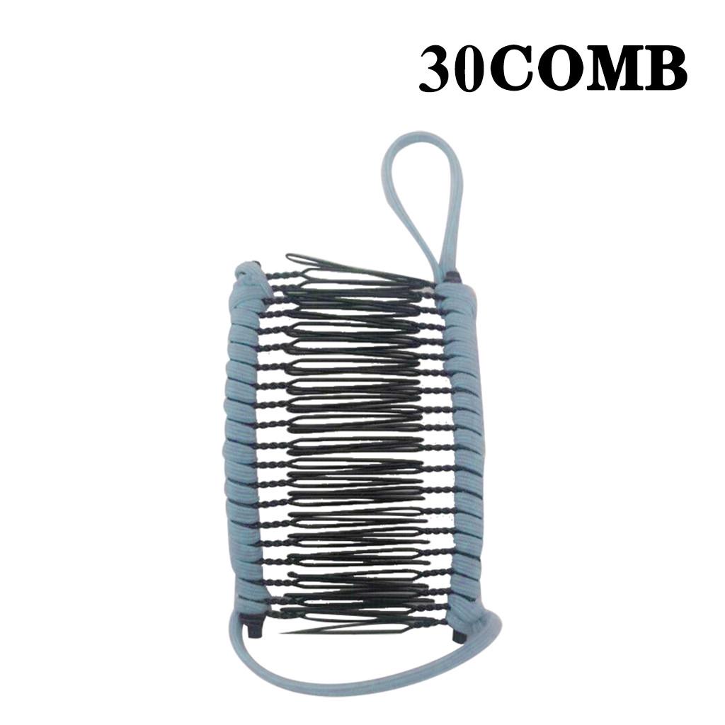 Kvinner vintage hårklemme julehårtilbehør Strekkbar banankam