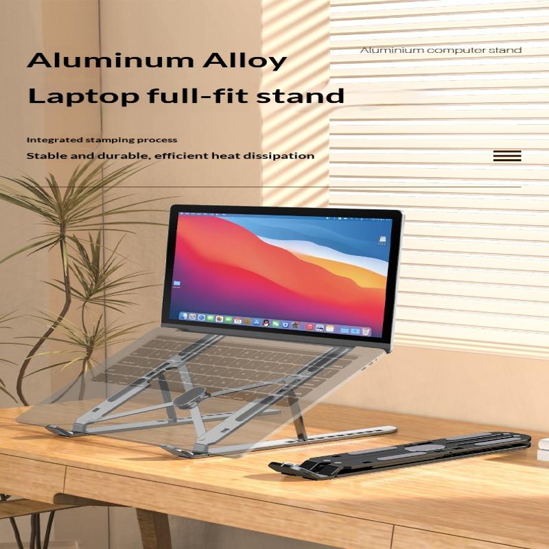 Aluminiumlegierung Laptop Ständer Verstellbar Faltbar Tragbar Für Notebook Computer Halterung Anhebbar Kühl Halter Rutschfest