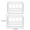 2PCS 16-Hole Drill Bit Organizer ABS Nail Tool Holder Manicure Display Rack  Professional Salon Use