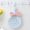Cartoon Hand Towel Soft Absorbent Coral Velvet Embroidered Skin-friendly Microfiber Lollipop Wiping Cloth For Kitchen Bathroom