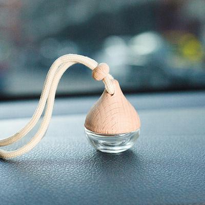 6ml Fine Workmanship Car Perfume Bottle Water Drop Shape Novelty Clear Aromatherapy Empty Bottle