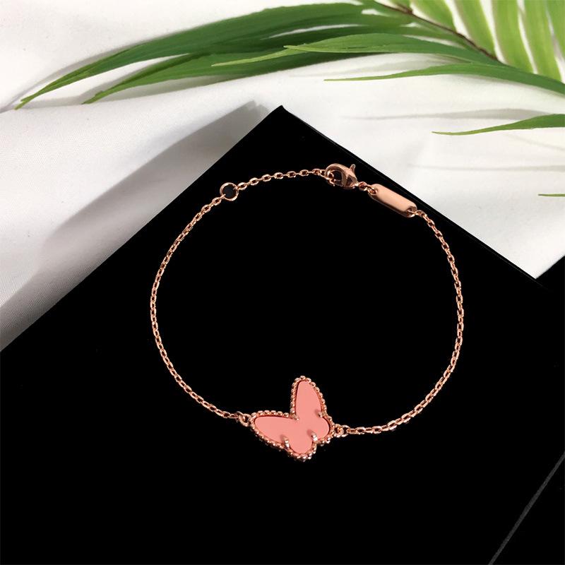 Pulseira Simples Estilo Frio INS Borboleta: Design Suave e Fresco Japonês e Coreano com Carcaça Branca para Mulheres