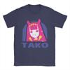 Hololive EN Ina TAKO BELL Trending T Shirts  Cotton Tee Shirt for Unisex Y2K Fun Plus Size Short Sleeve Top Tees