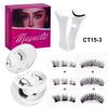 2-Pair Reusable Magnetic Eyelash Set, Easy-to-Use Eyelash Extension Tool, Natural Curler, False Eyelashes with Magnetic Tweezers