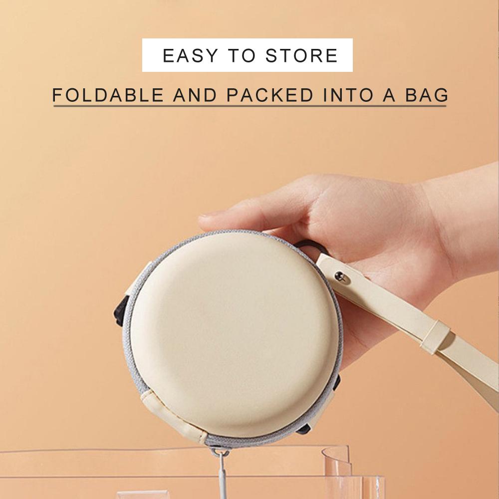 Foldable Sunglasses Women Circular Lenses Easy To Carry Uv400 Full Frame Sunscreen Glasses