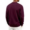 Herren lockerer Fleece-Rundhals-Langarm-Freizeit-Sweatshirt