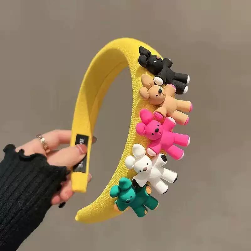 Sweet Headband Fashion Large Flower Hair Hoop Cute Rabbit Headbands for Hair Styling Girls Hair Accessories Party Holiday Gifts