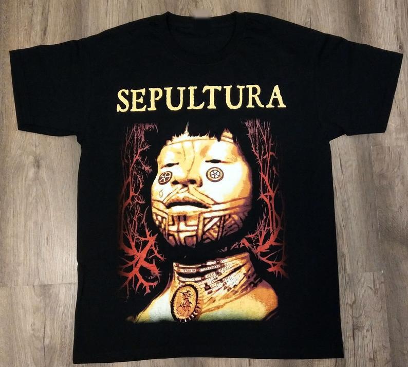 Sepultura Roots Band Black Short Sleeve T-shirt All Size HNG96 Unisex T-Shirt XXXL