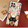 Chihuahua Face Floral Dog Case For Samsung Galaxy M55 M35 M15 M56 M36 M16 M06 M31 M13 M33 M53 M12 M32 M52 M14 M34 M54