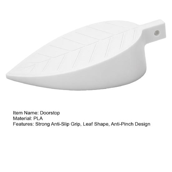 Door Seam Stopper, Leaf Shape Anti-Pinch Doorstop, Protective Door Wedge for Children, Strong Anti-Slip Grip Child Safety Doorstop