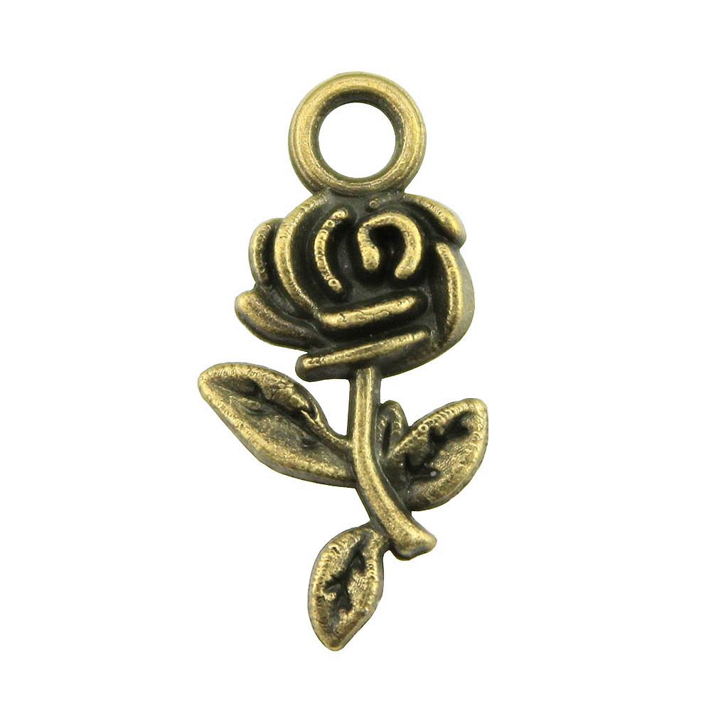 Roses Lotus Flower Charms Sunflowers Pendants For Floral Themed Jewelry Making