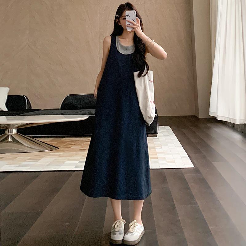2026 Summer Sleeveless Two-Piece Vest Dress Extra Large