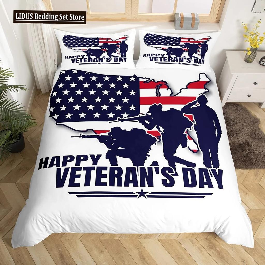 Special Police Print Duvet Cover American Soldier For Teen Adults Camouflage SWAT Theme Bedroom Decoration Polyester Quilt Cover