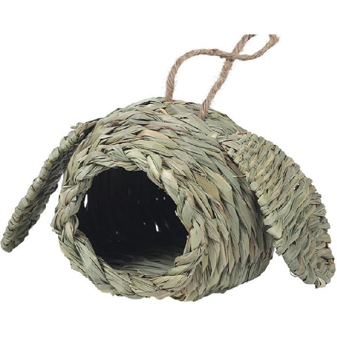 Grass Bird Nest Hangable Nest House Bird Cage Small Birdcages Tent Outdoor Garden Sleep Nest for Wildlife Bird