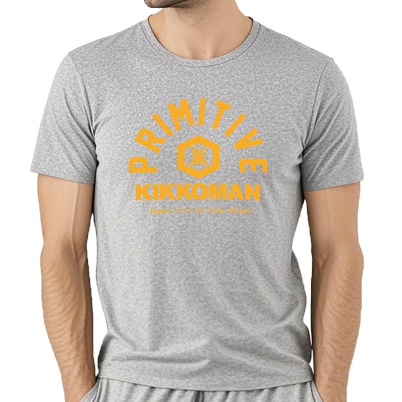 Kikkomancamiseta De AlgodóN Con Estampado De Salsa De Soja Para Hombre Camisa De CompresióN De Moda Coreana