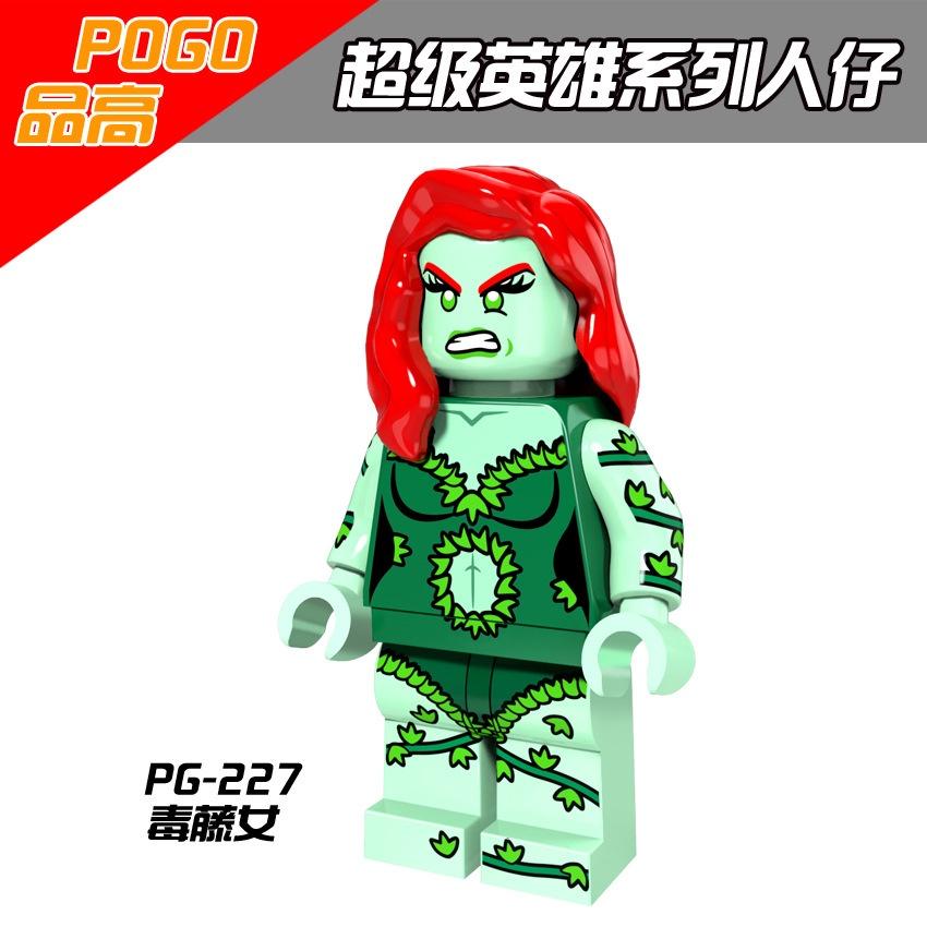 Minifigures Pg8060 Superhero Poison Ivy Captain England Mini Figures Building Blocks Toys