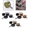 3 Pieces Camping Cooking Set Cookware Pots and Pans for Campfire