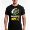 Celebrate Neurodiversity Minds Of All Kinds Tshirt Summer Casual Cotton Tee Oversized Streetwear Tops Vintage Graphic Print